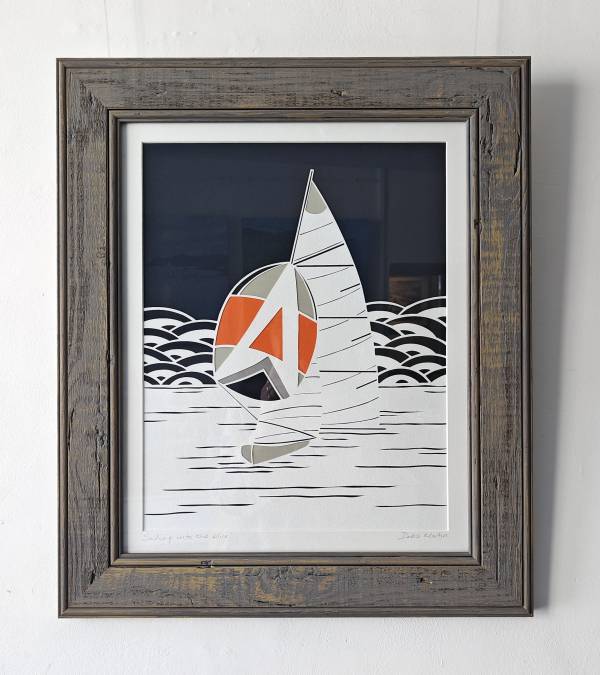 - a , Paper Sculpture by Debs Martin, measuring 38 x 29 cm (H x W) framed at 55 x 46 cm £225